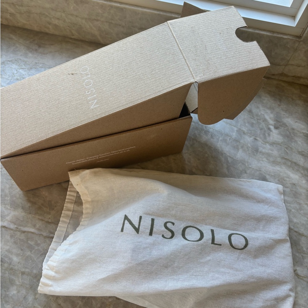 Nisolo Huarache Sandal 2.0 Brandy Handwoven Leather Memory Foam Size 7.5 - Picture 10 of 10